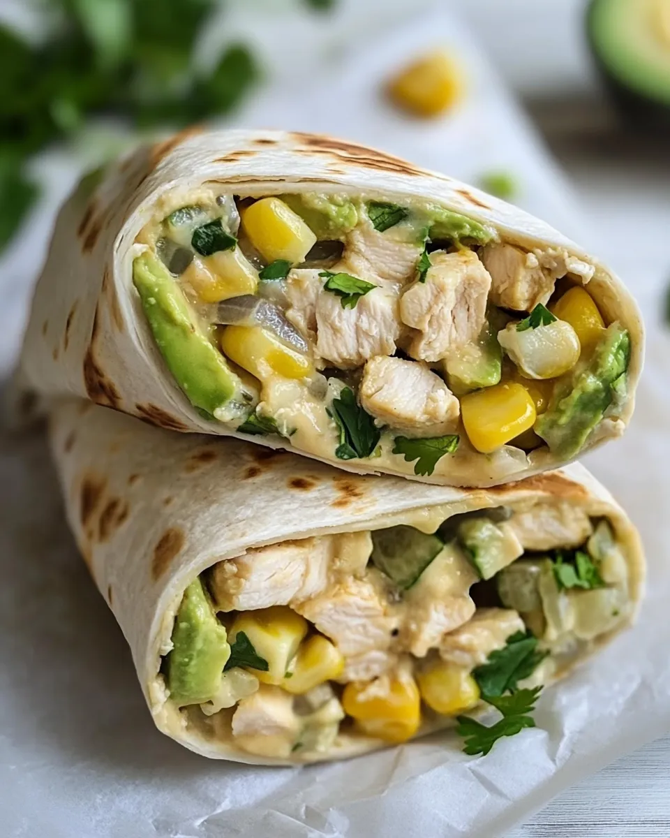 Easy Healthy Chicken Burrito Wraps recipe photo