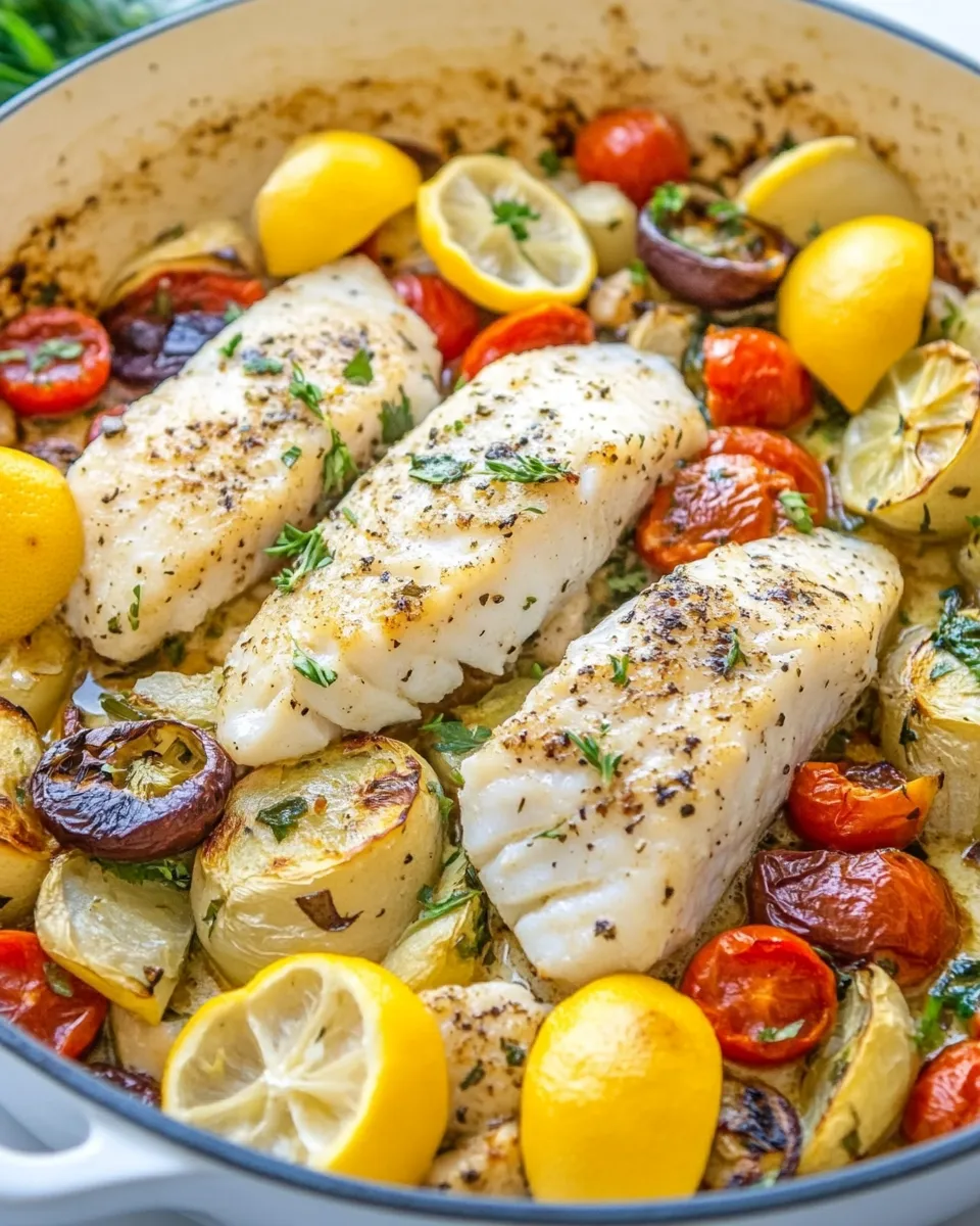 Quick Healthy Cod Fish Skillet recipe photo