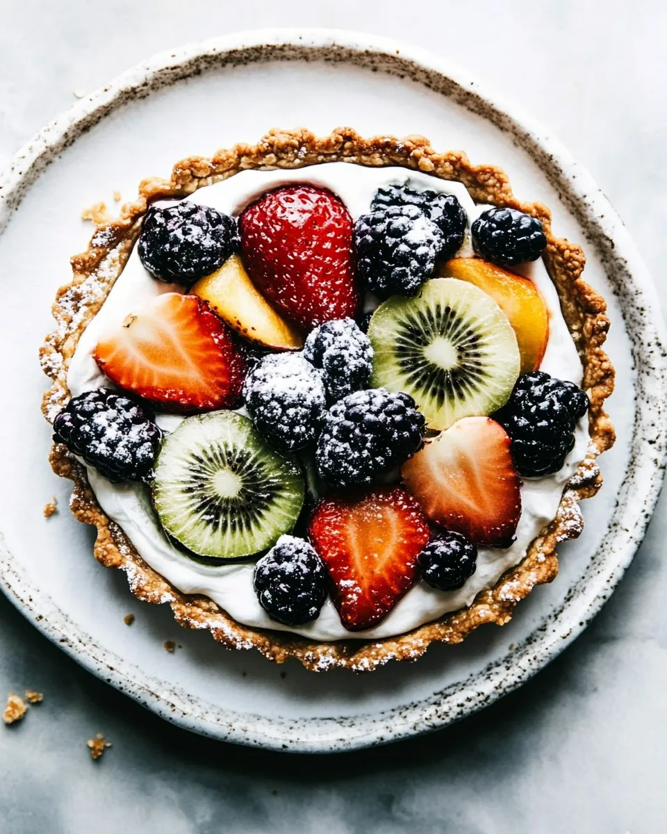 Delicious Healthy Fruit Tart shot