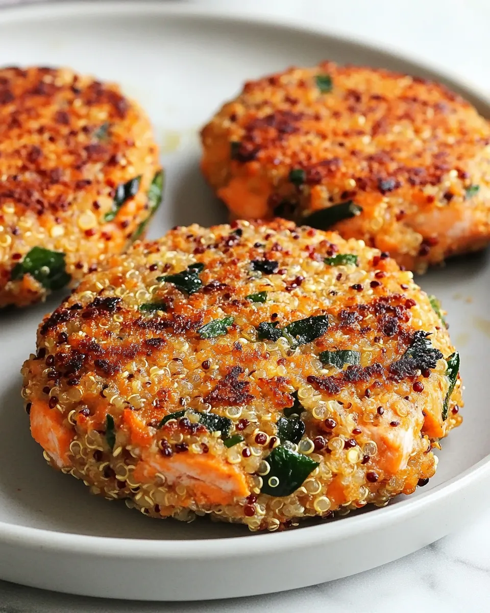 Classic Healthy Salmon Quinoa Burgers image