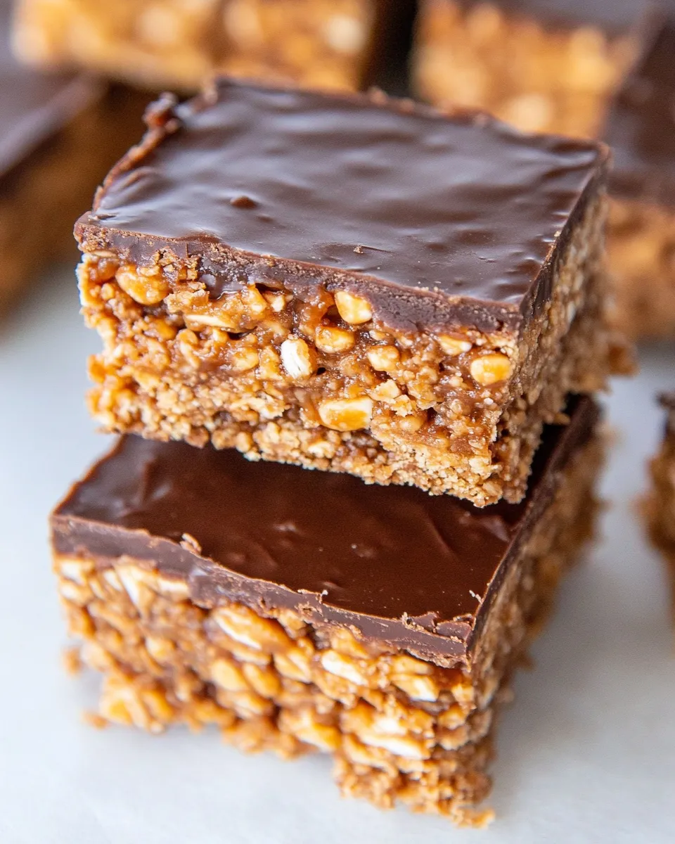 Delicious Healthy Scotcheroos (No Corn Syrup!) food shot