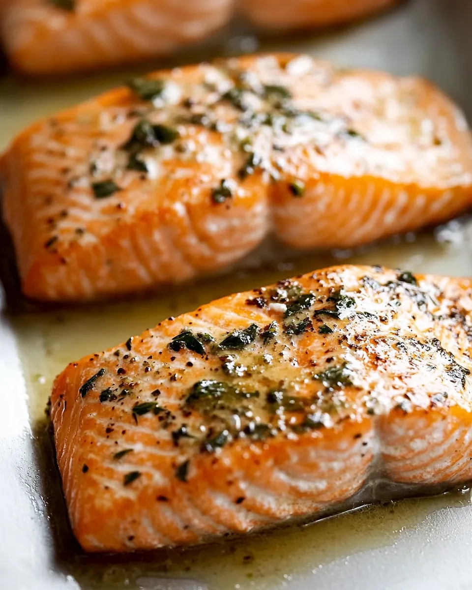 Delicious Herb Butter Salmon image