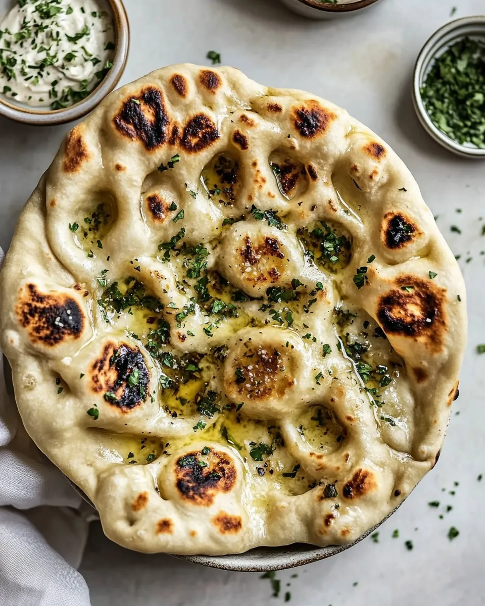 Perfect Herbed Garlic Butter Naan. picture
