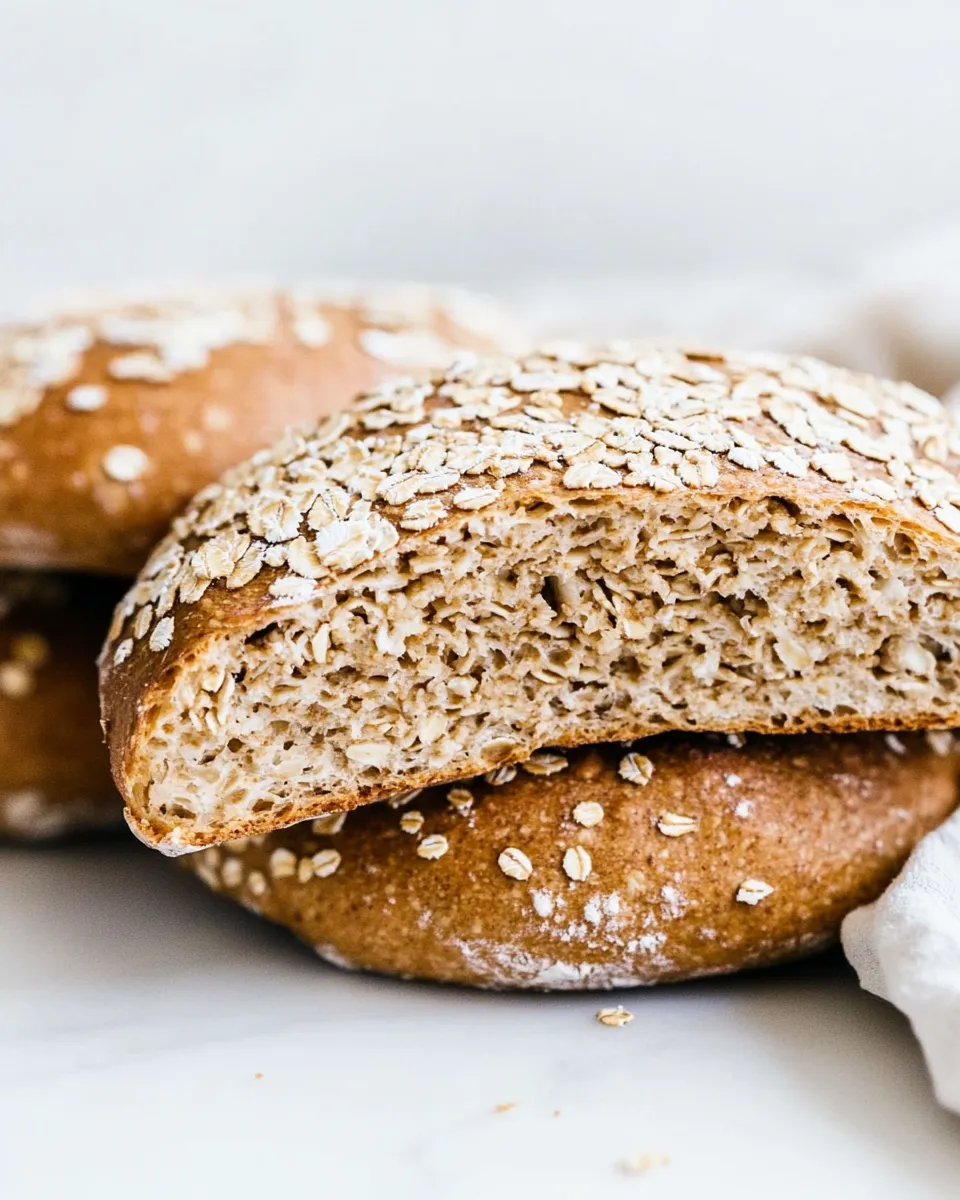 Easy High Protein Bread (Oat Sandwich Rolls) recipe photo