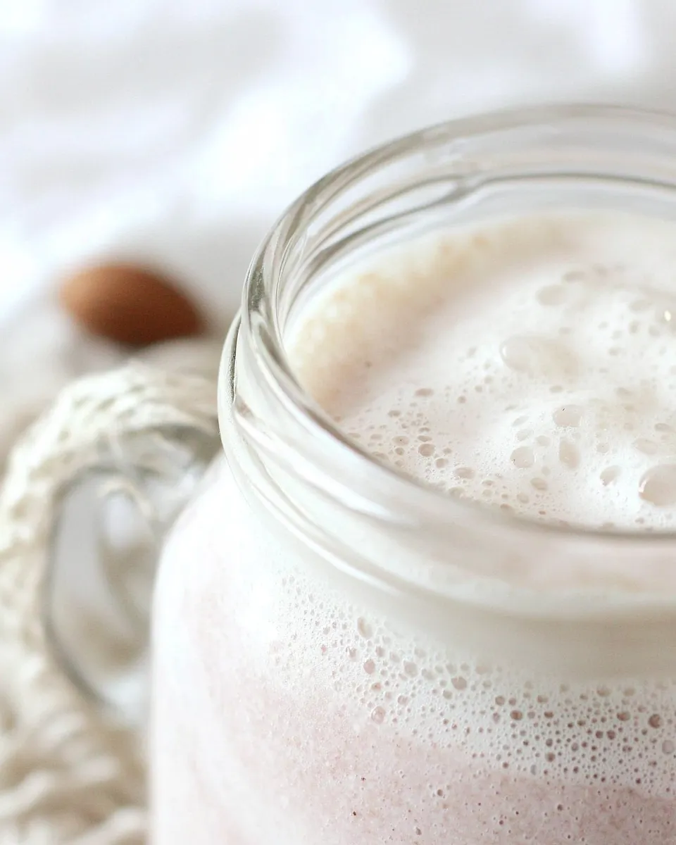 Delicious Homemade Almond Milk image