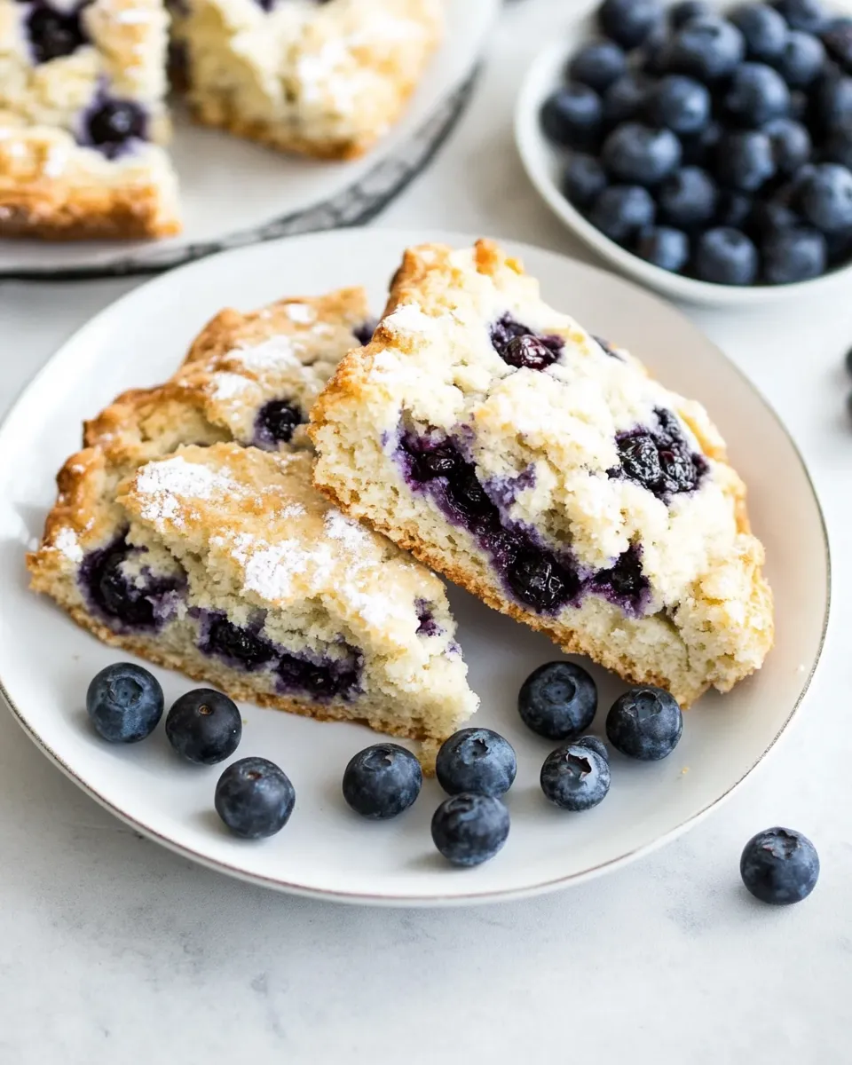Easy Homemade Blueberry Scones Recipe recipe photo
