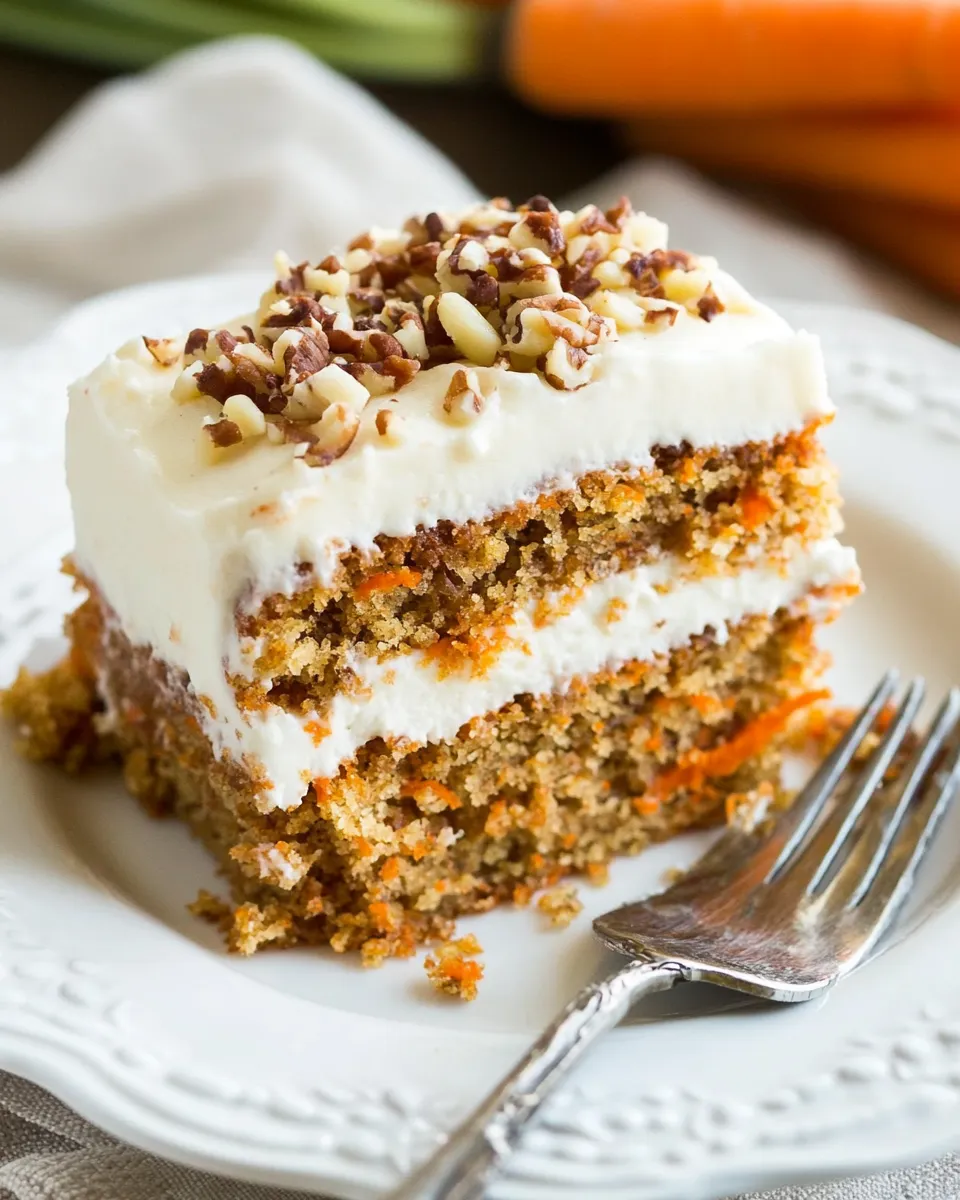 Classic Homemade Carrot Cake Recipe shot