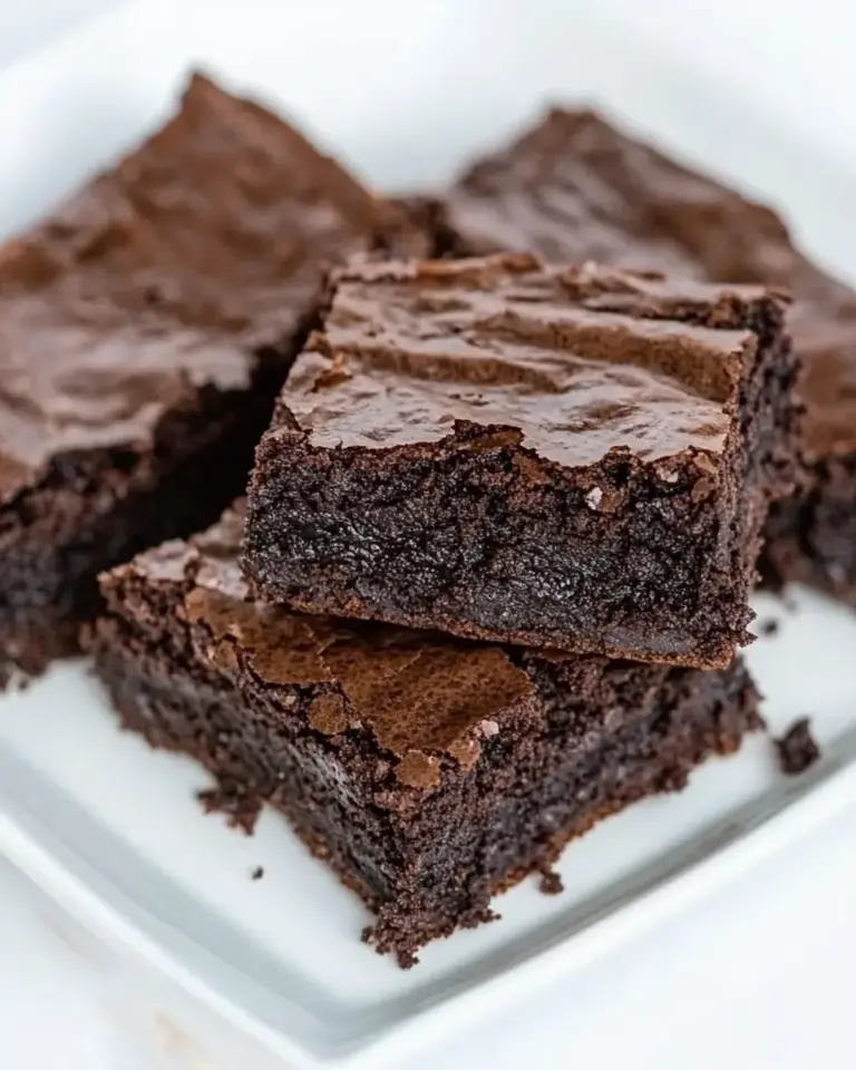 Easy Homemade Fudgy Brownies photo