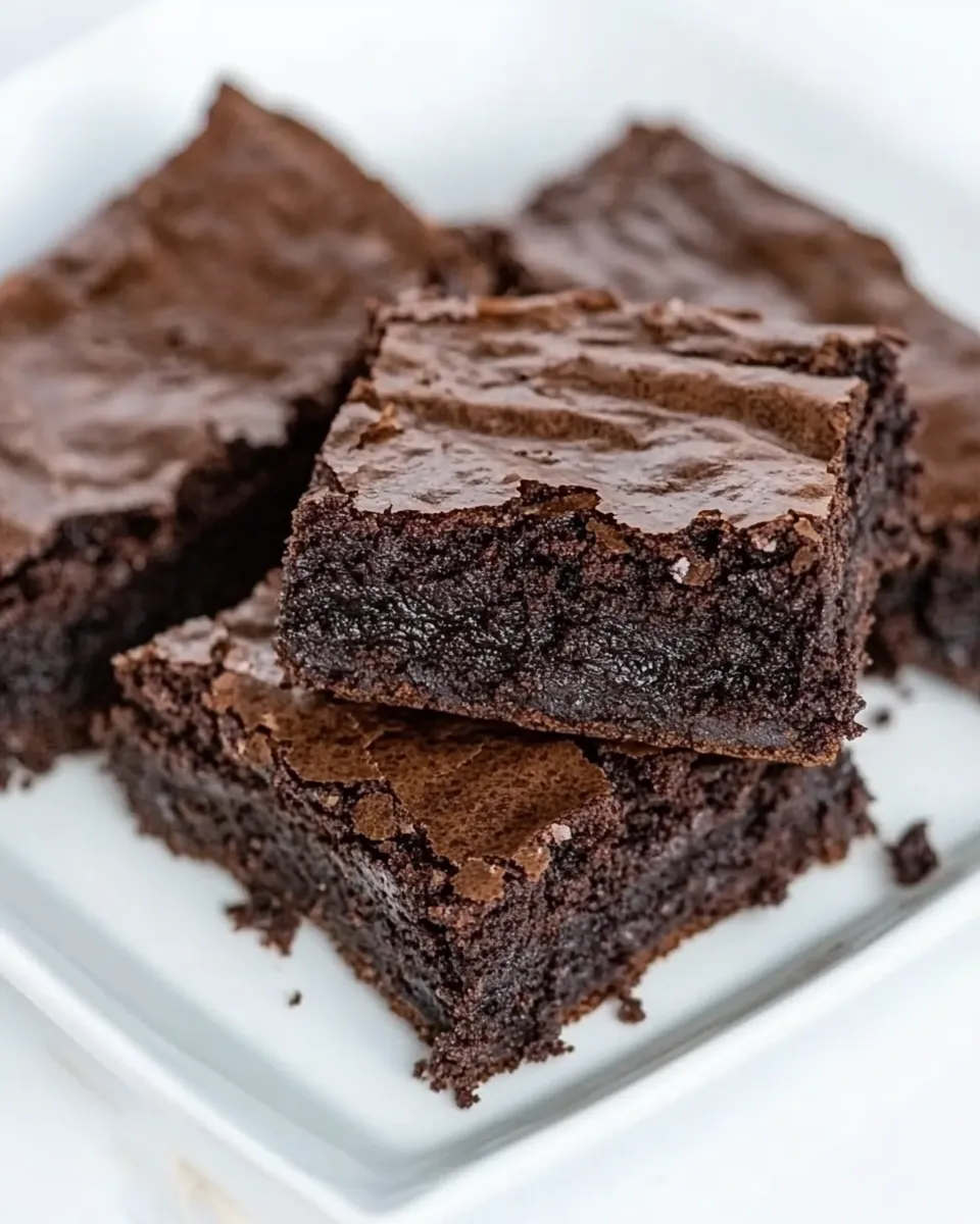 Easy Homemade Fudgy Brownies photo