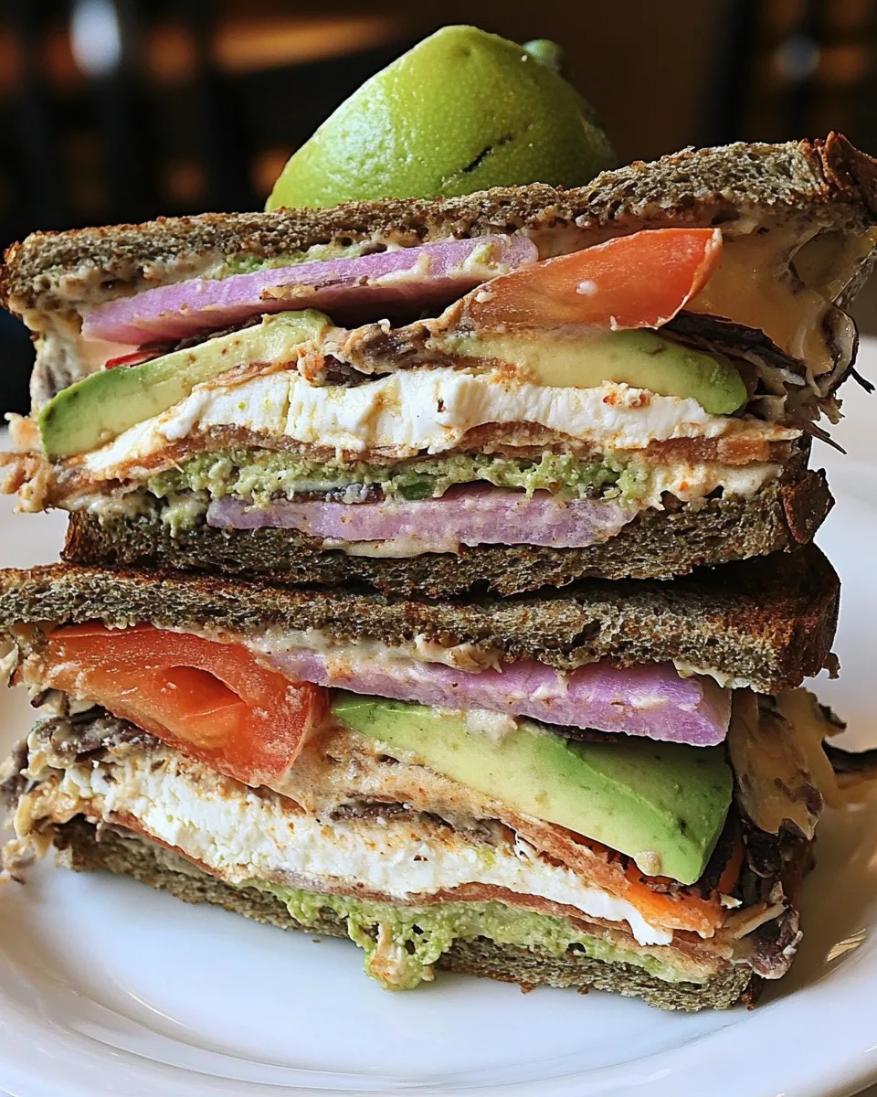 Fresh Homemade Haight Ashbury Sandwich recipe image
