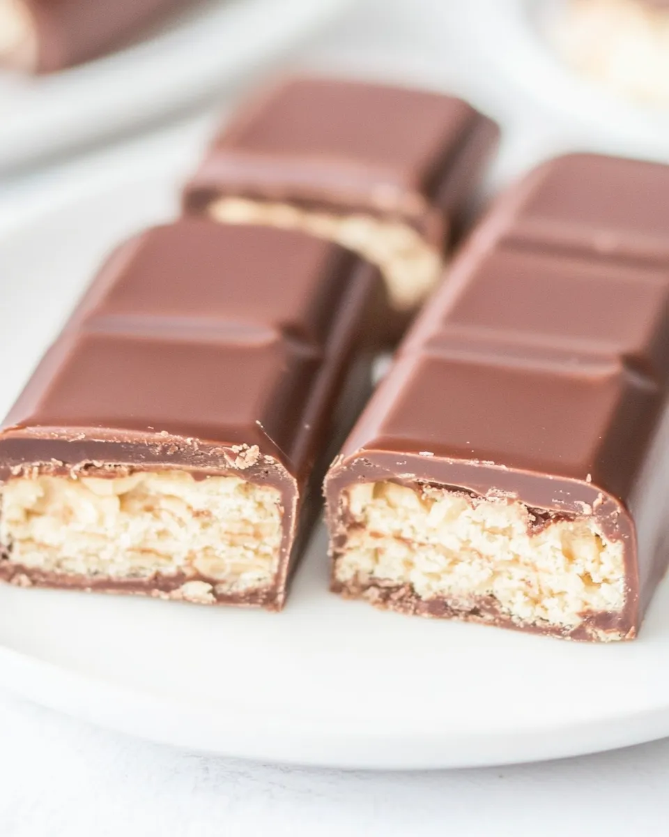 Easy Homemade Kit Kat Bars Recipe shot
