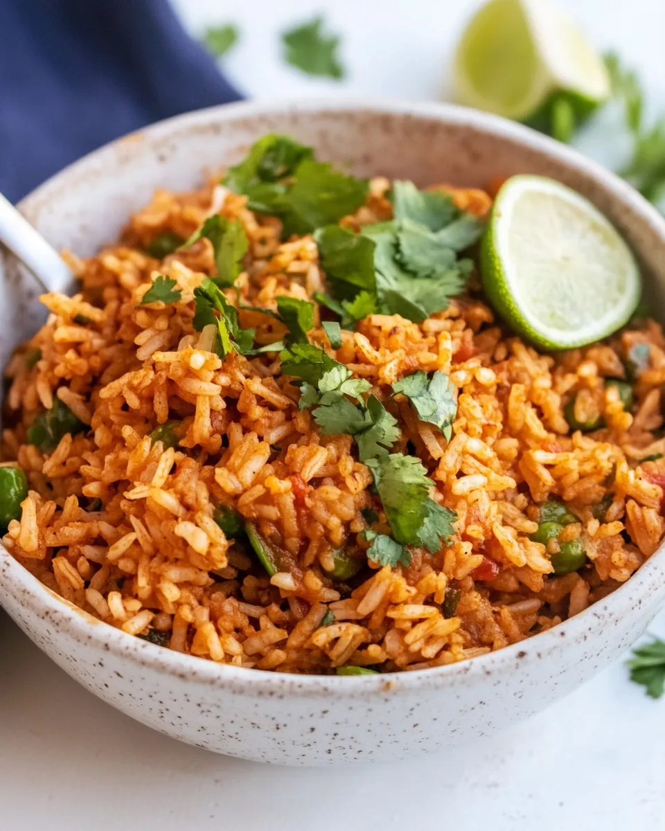Quick Homemade Mexican Rice dish photo