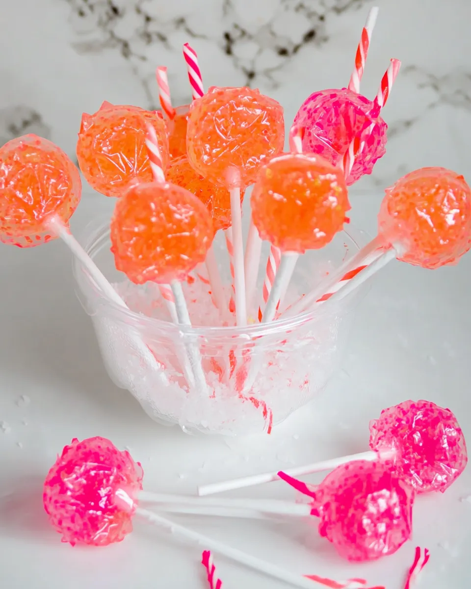 Sweet Homemade Suckers shot