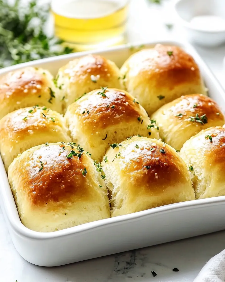 Delicious Honey Butter Dinner Rolls shot