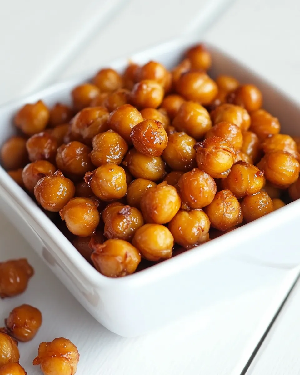 Easy Honey Roasted Chickpeas image
