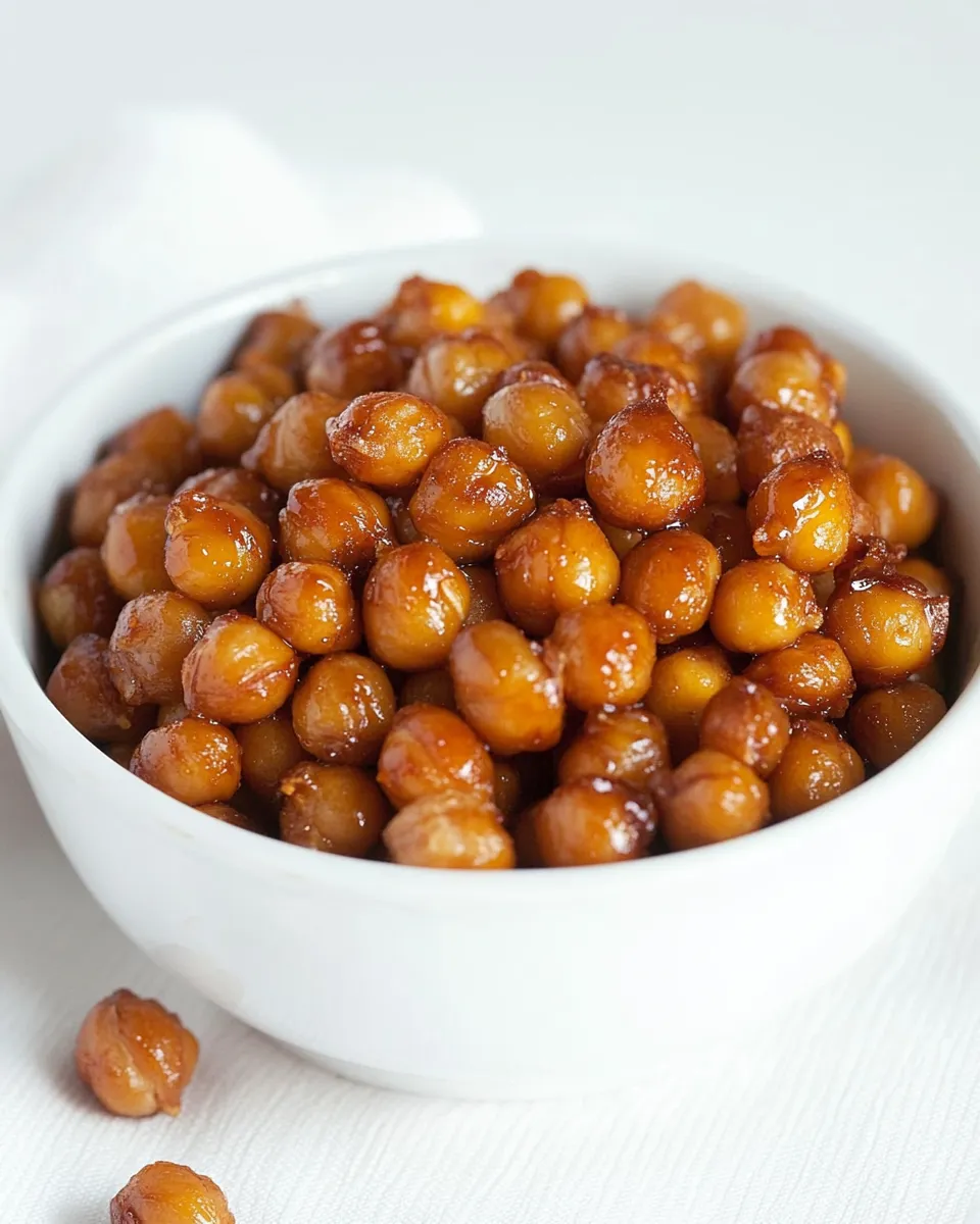 Best Honey Roasted Chickpeas shot