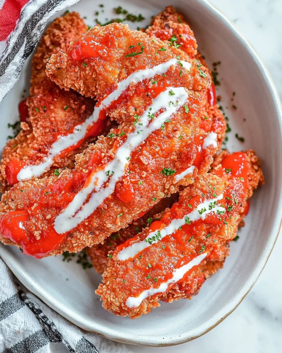 Homemade Hot Cheeto Chicken Tenders (Air Fryer) photo