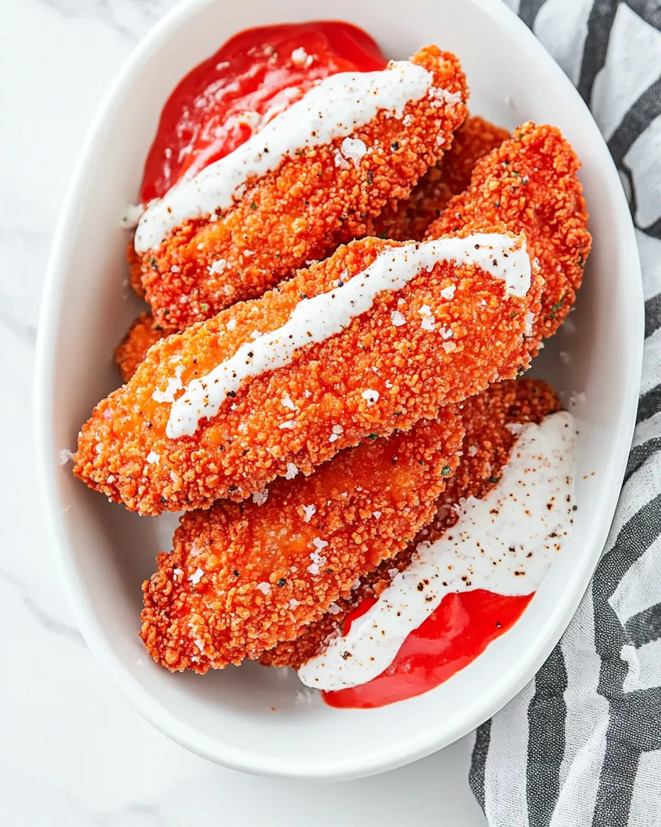 Delicious Hot Cheeto Chicken Tenders (Air Fryer) image