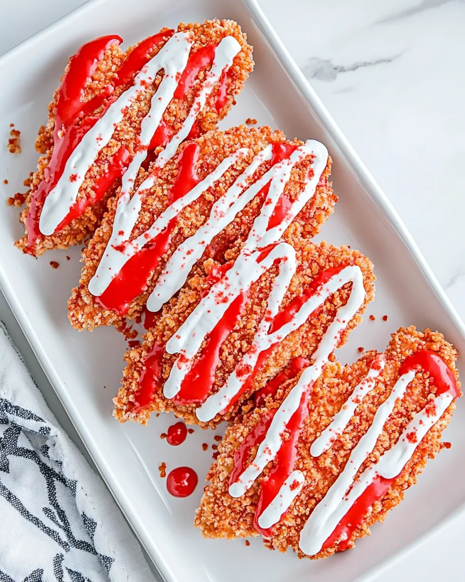 Quick Hot Cheeto Chicken Tenders (Air Fryer) recipe photo