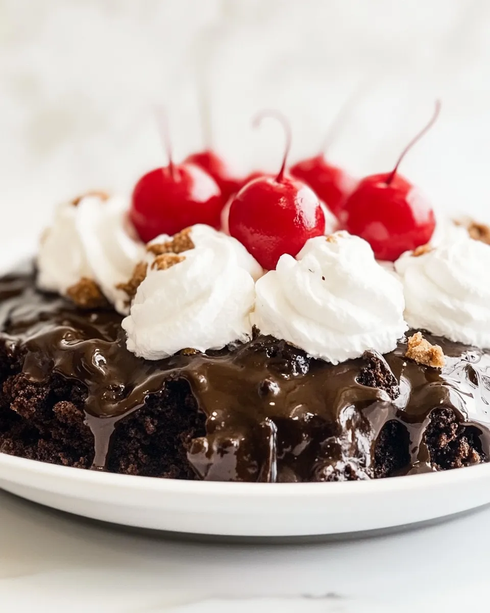 Homemade Hot Fudge Sundae Cake photo