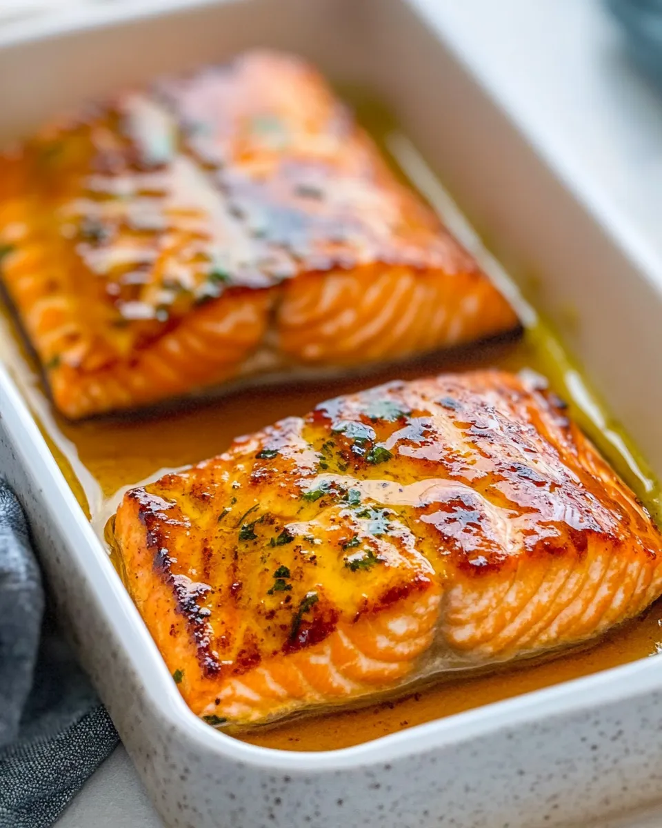 Savory Hot Honey Salmon shot