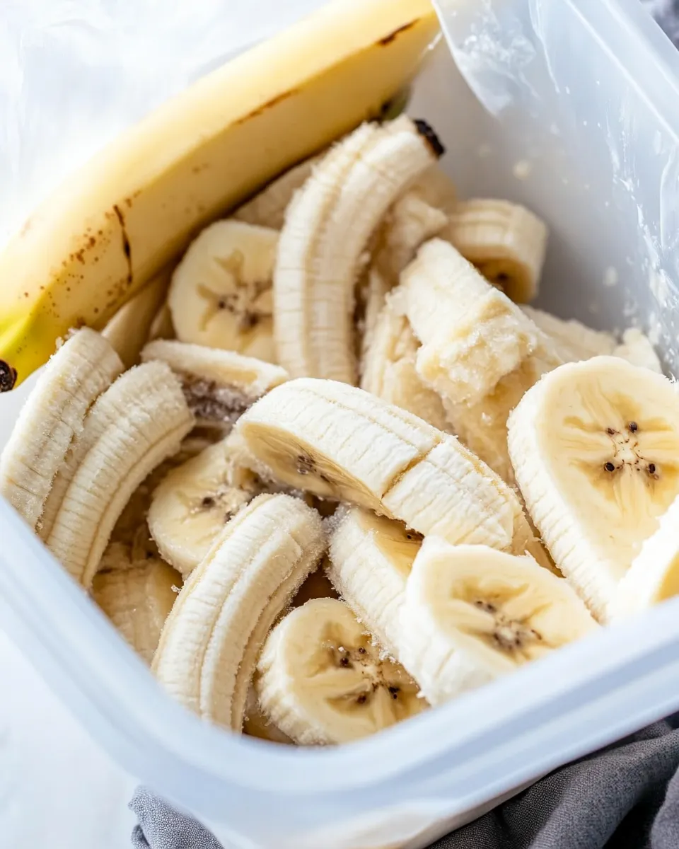 Delicious How To Freeze Bananas food shot