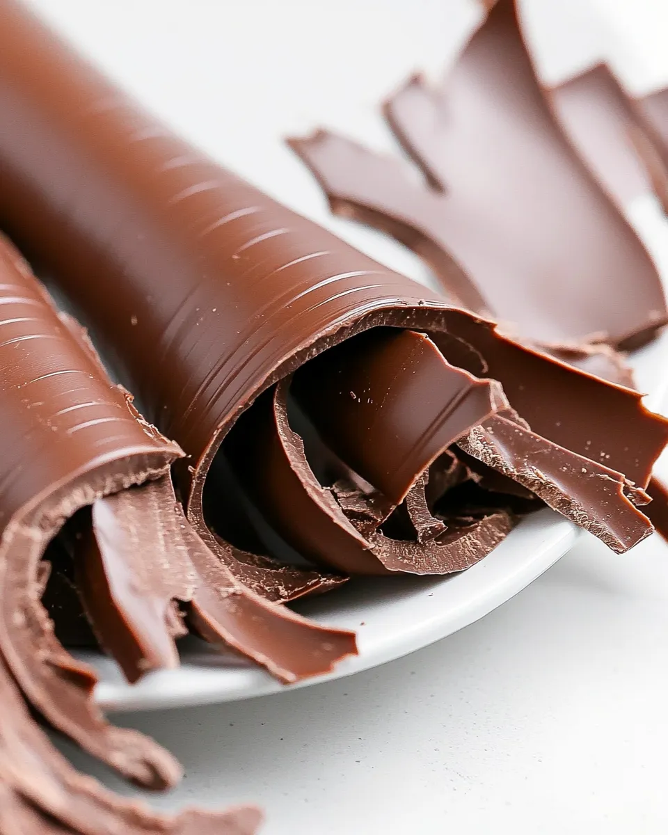 Easy How to Make Chocolate Curls photo