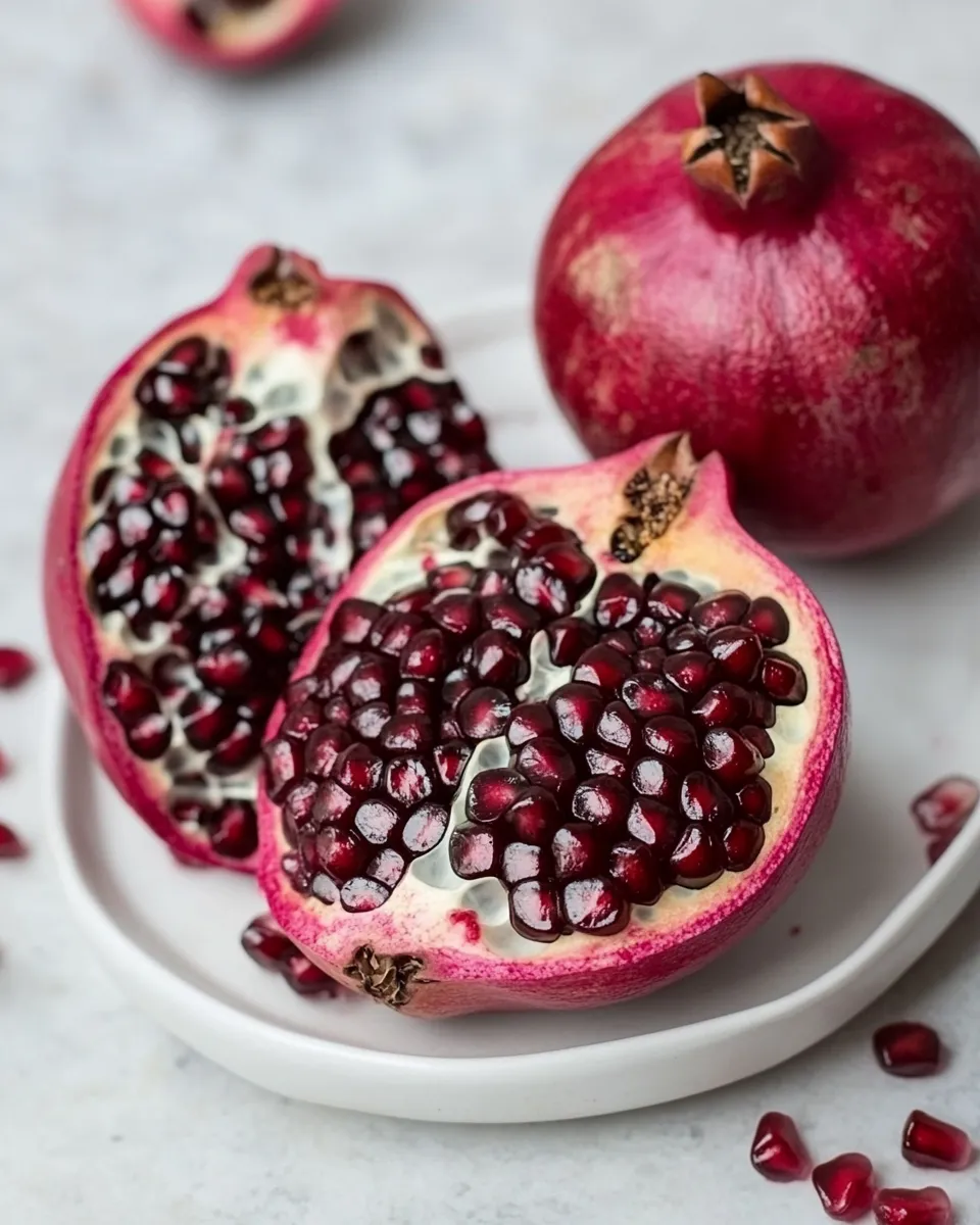Delicious How to Seed and Juice a Pomegranate shot