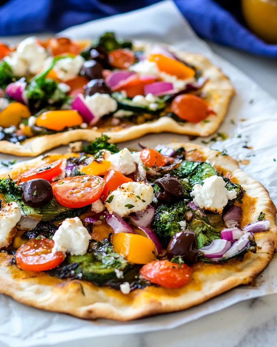 Delicious Hummus Pizza Recipe image