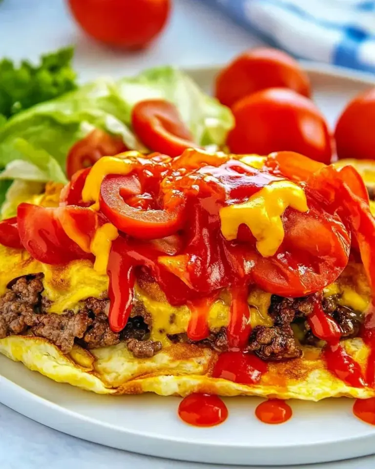Easy IHOP Cheeseburger Omelette photo
