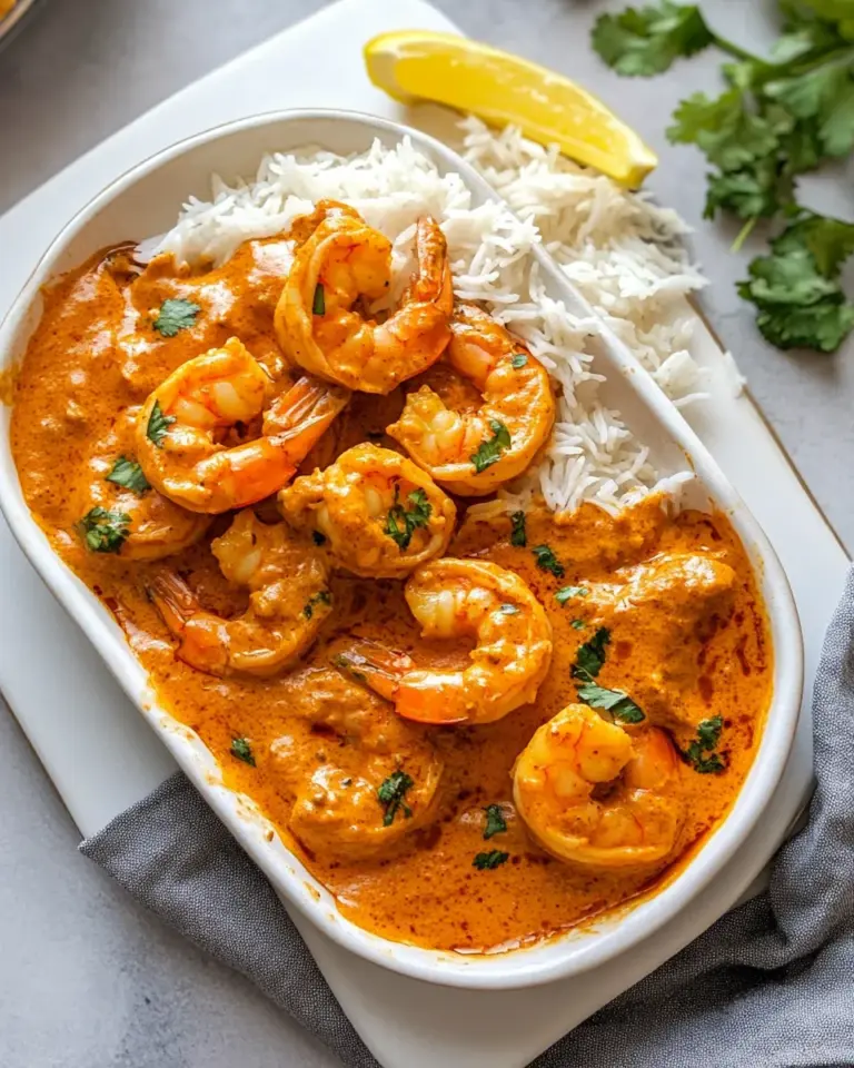 Homemade Indian Butter Shrimp photo