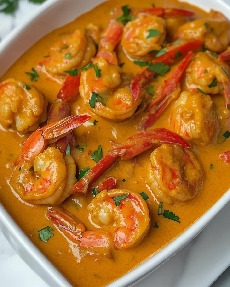 Delicious Indian Shrimp Curry shot