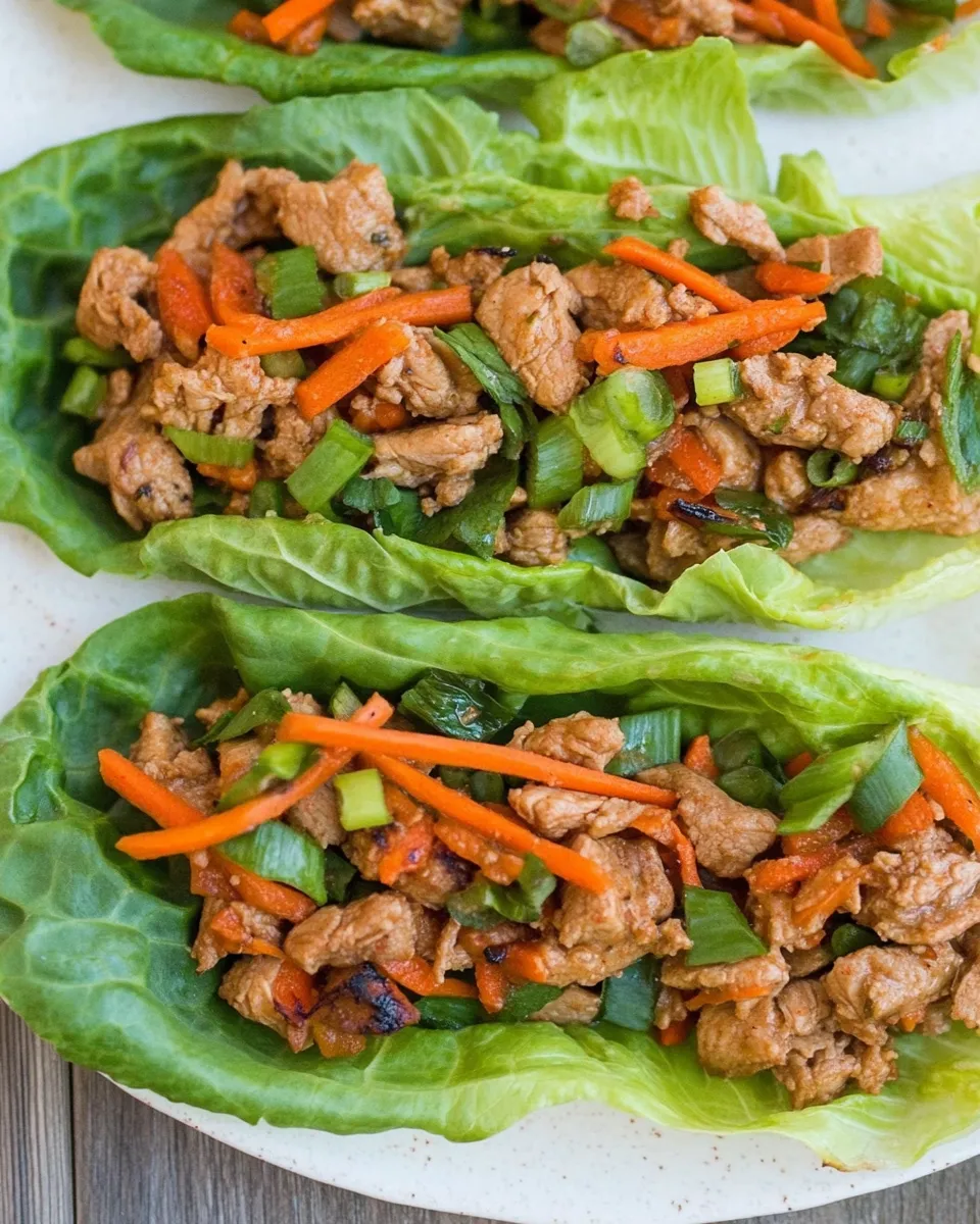 Delicious Instant Pot Asian Turkey Lettuce Wraps (Keto, Paleo) recipe photo
