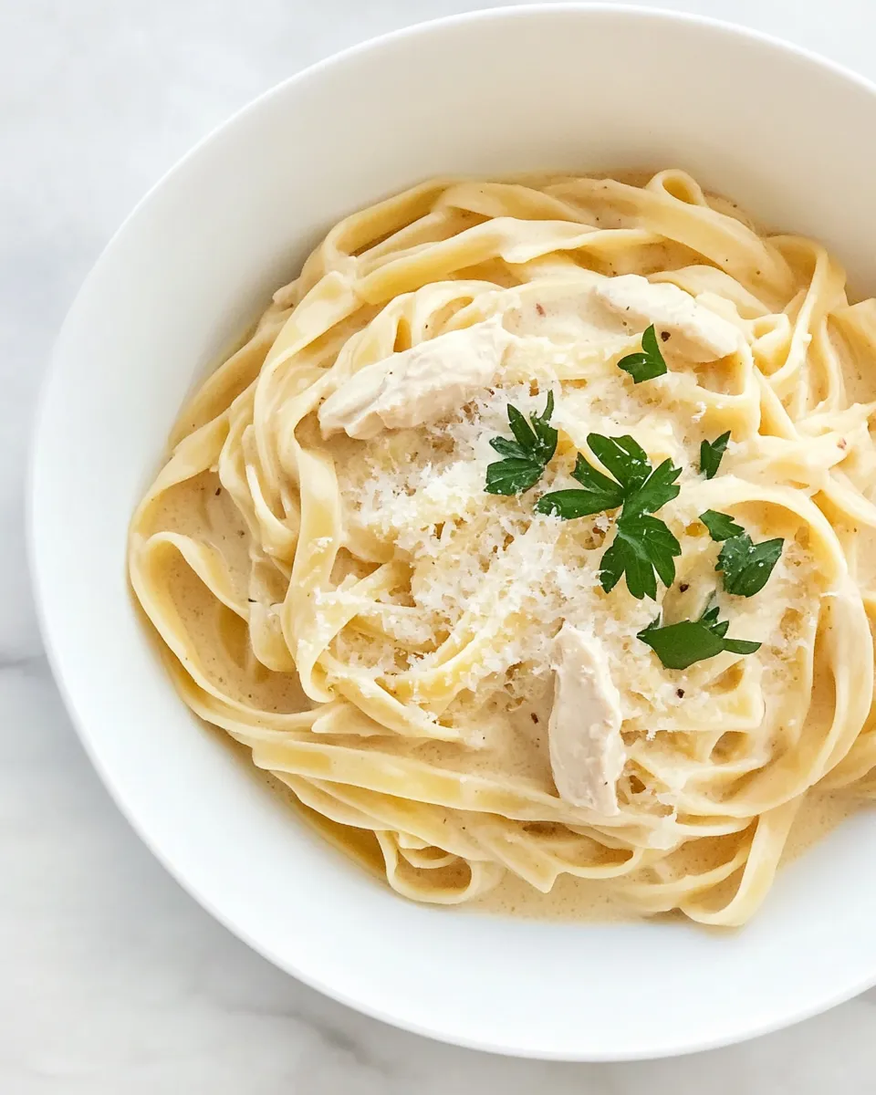 Classic Instant Pot Chicken Alfredo Recipe dish photo
