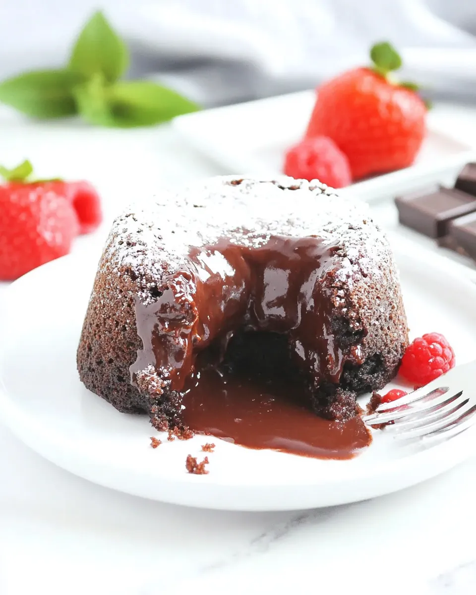 Quick Instant Pot Chocolate Lava Cake Recipe dish photo