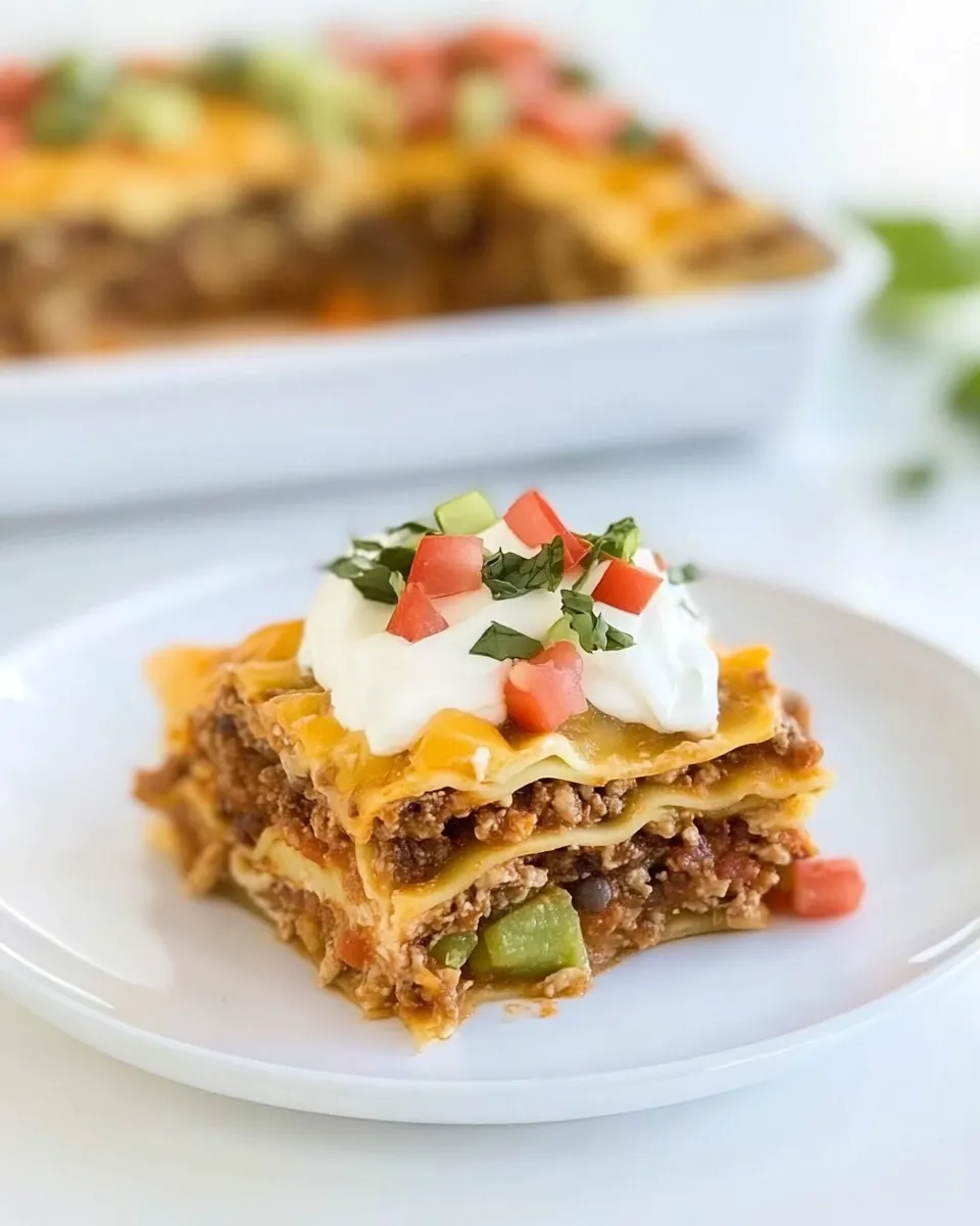 Quick Instant Pot Taco Lasagna recipe photo
