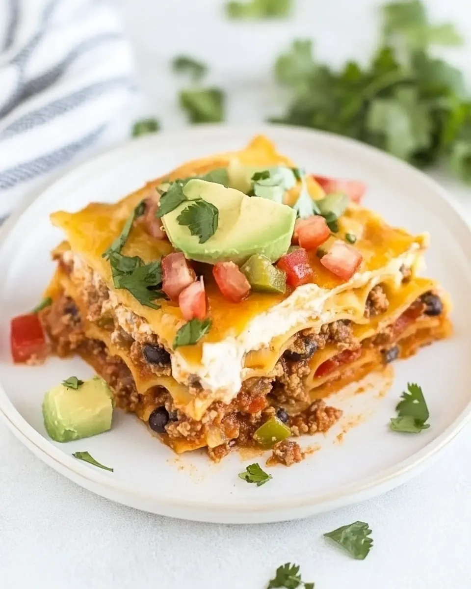 Homemade Instant Pot Taco Lasagna dish photo