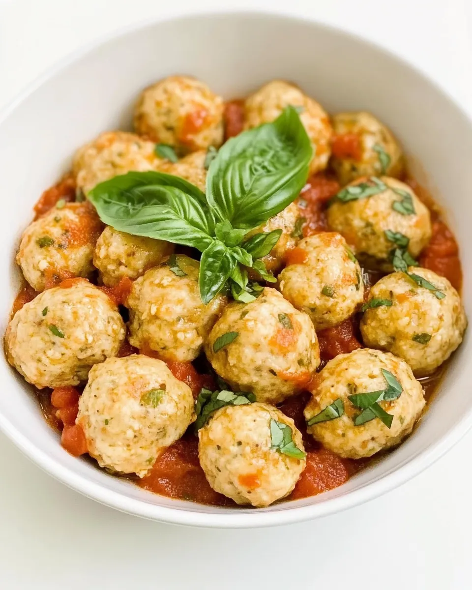 Classic Italian Chicken Meatballs image