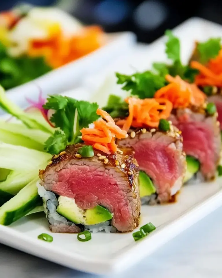 Easy Japanese Beef Tataki Rolls photo