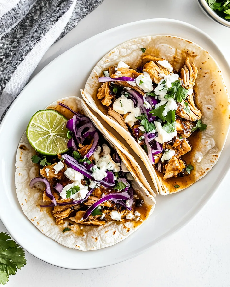 Delicious Jerk Chicken Tacos shot