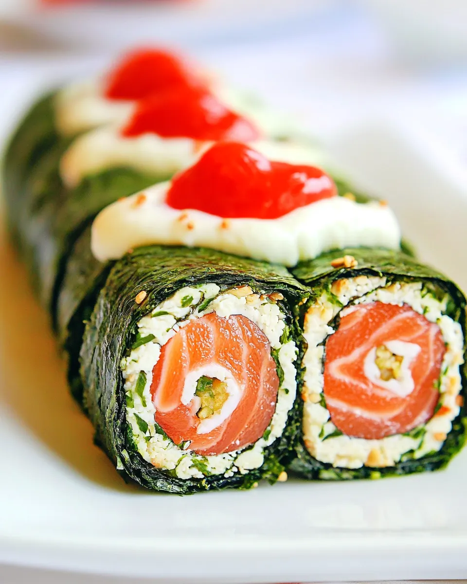 Classic Keto Arugula Salmon Roll image
