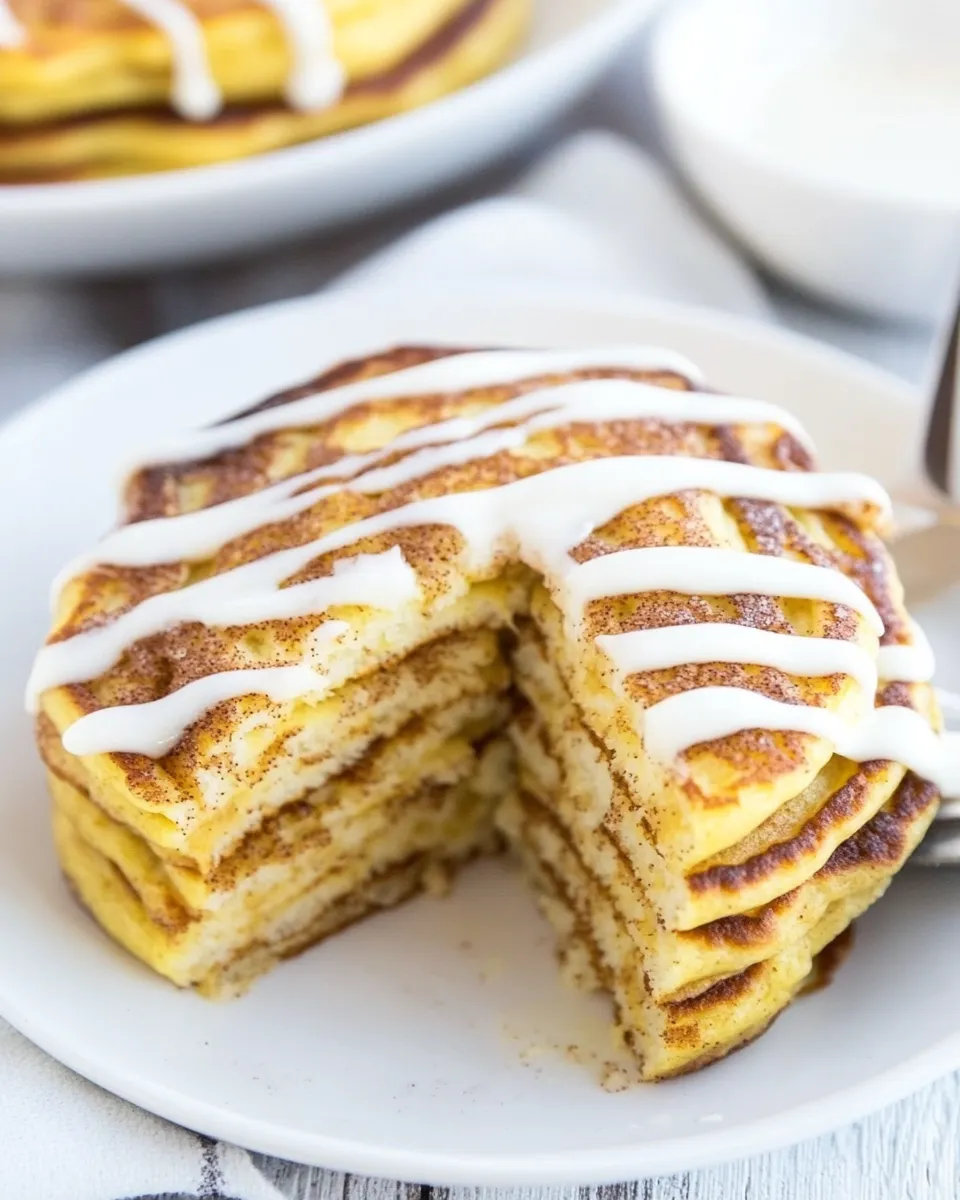 Easy Keto Cinnamon Roll Pancakes image