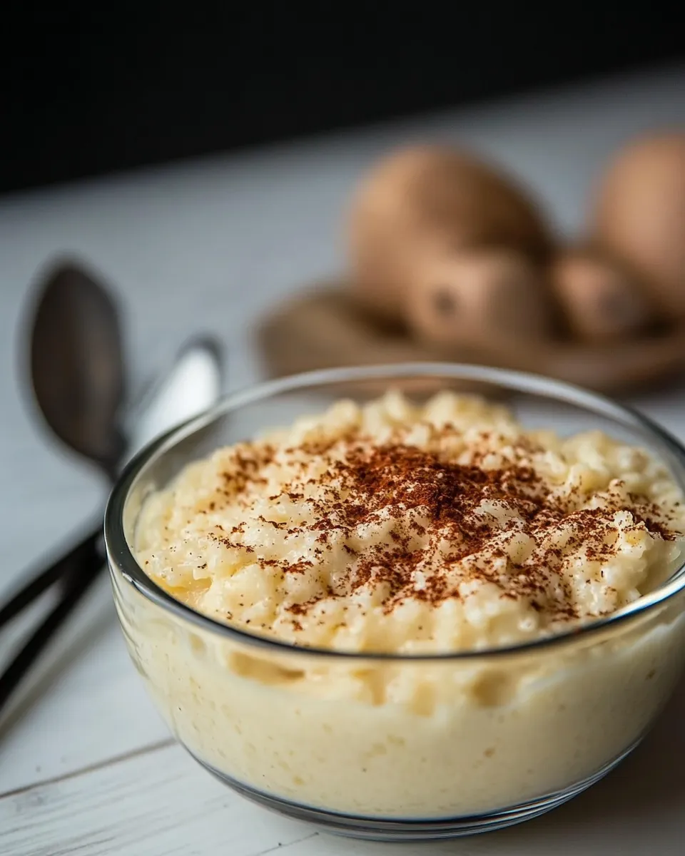Delicious Keto Rice Pudding (Cauliflower, Low Carb) shot