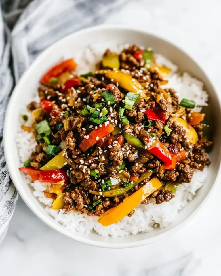 Homemade Korean Ground Beef Stir Fry photo