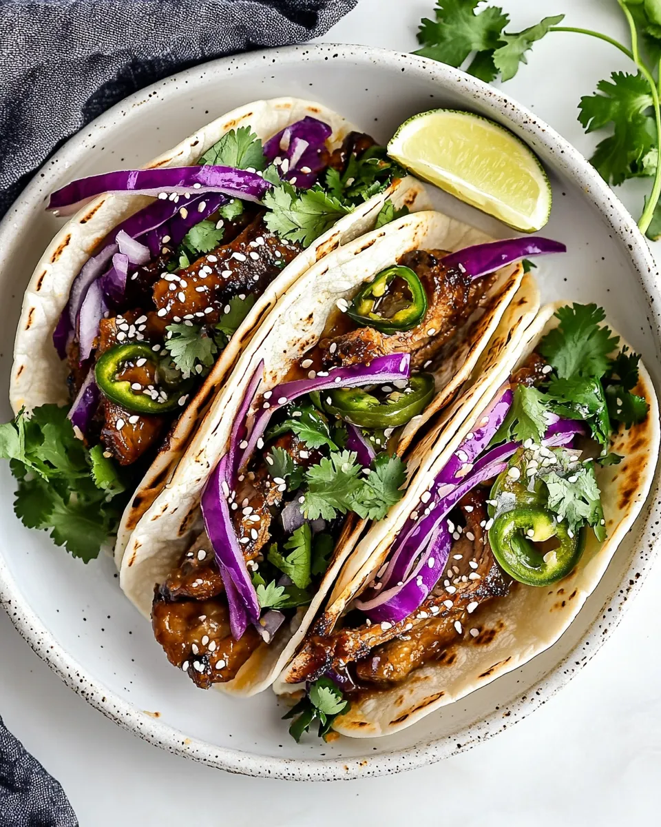 Delicious Korean Tacos shot