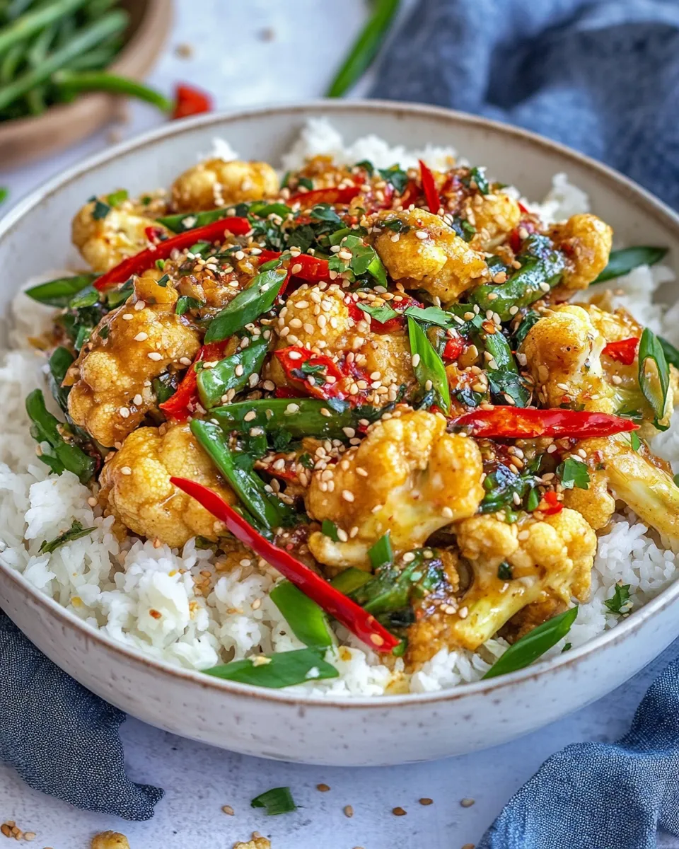 Easy Kung Pao Cauliflower recipe photo