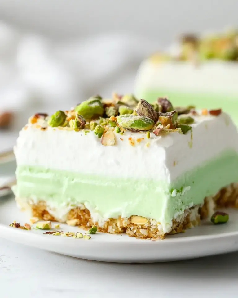 Homemade Layered Pistachio Dessert photo