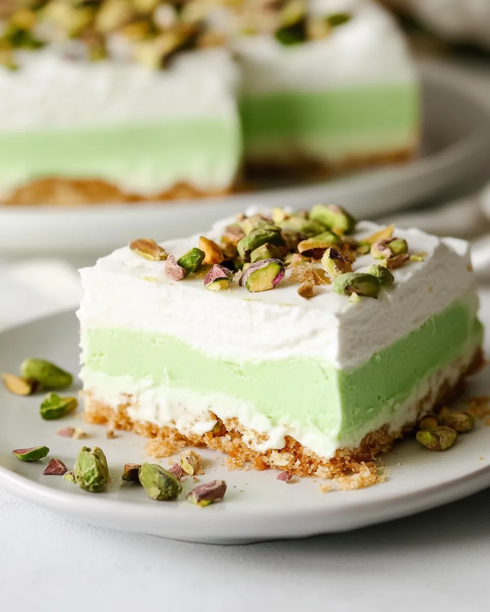 Classic Layered Pistachio Dessert image