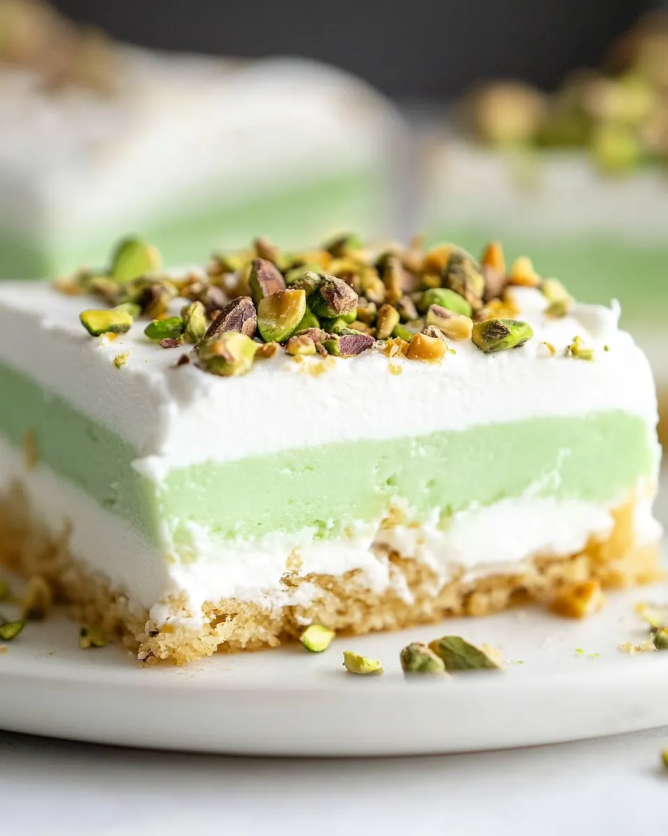 Easy Layered Pistachio Dessert recipe photo
