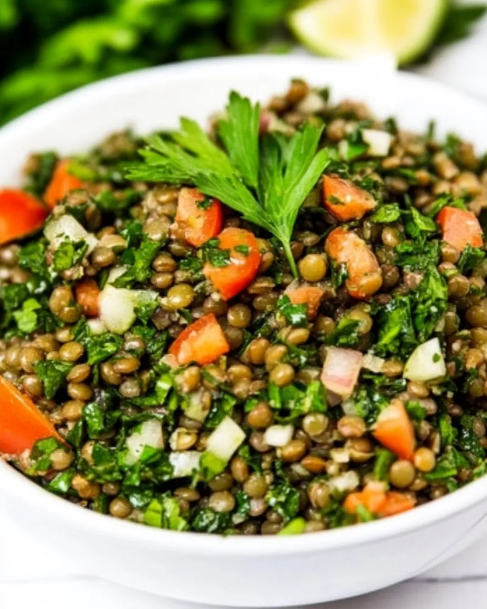 Easy Lebanese Lentil Salad recipe photo